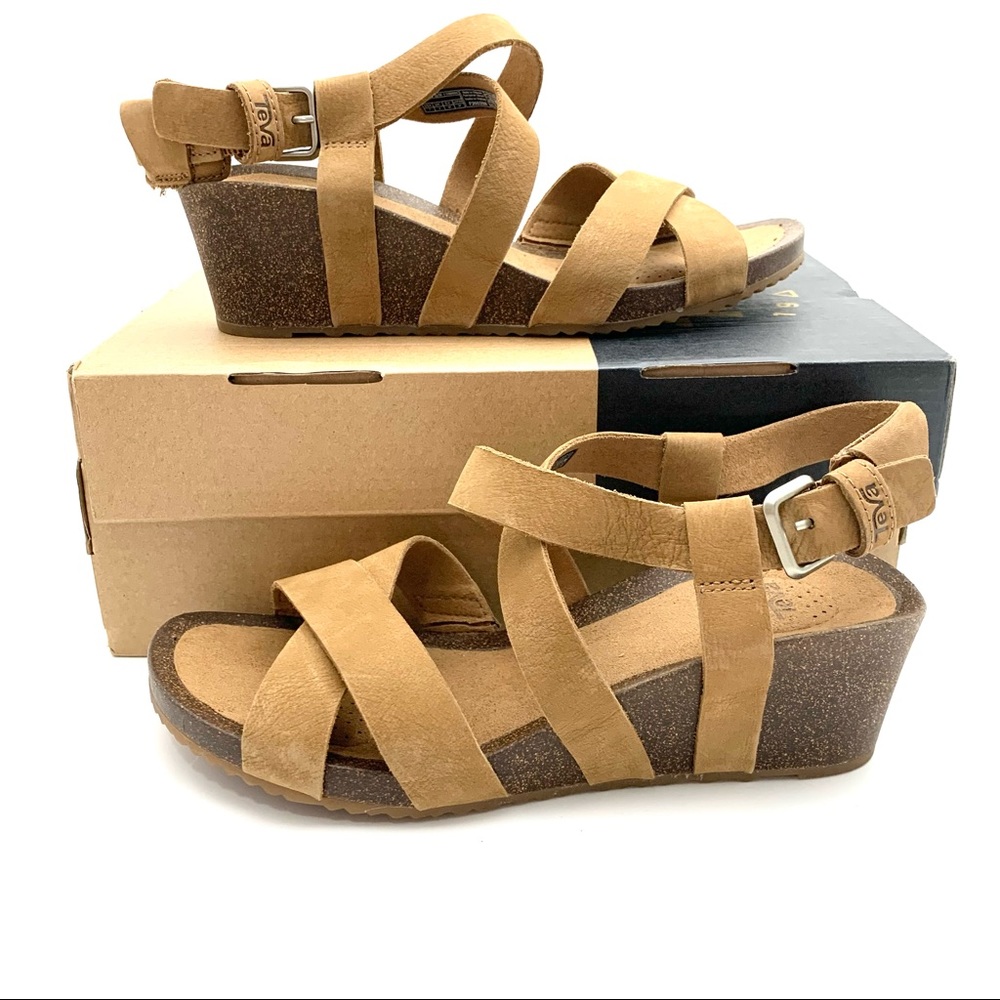 NIB NEW Teva Mahonia Strappy Wedge Sandals Size 7
